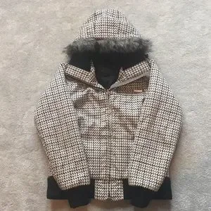 ROXY フード付きチェック柄ジャケット ROXY フード付きチェック柄